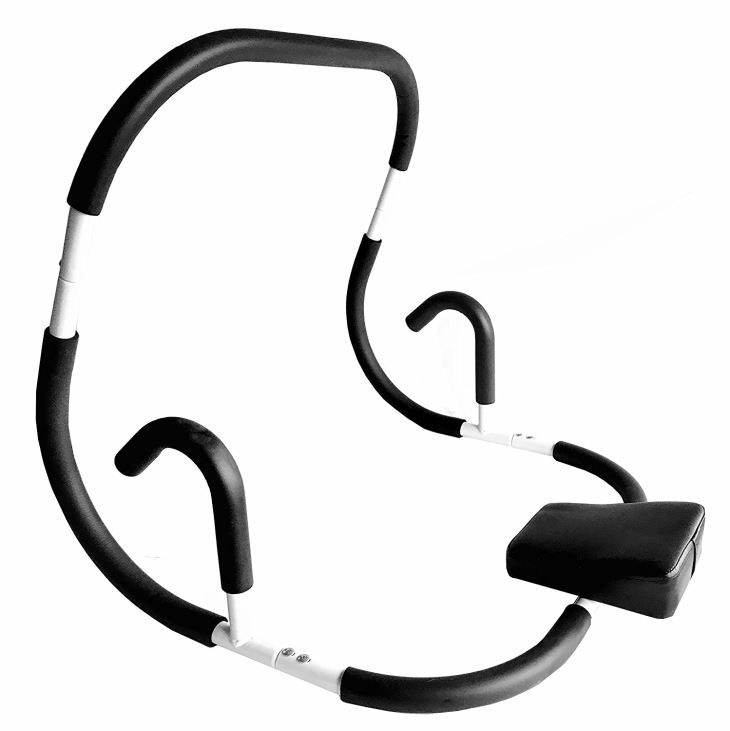 带有缓冲式头部支撑和泡沫手柄的Ab滚轴坐姿机–用于定型和雕刻核心和腹部肌肉